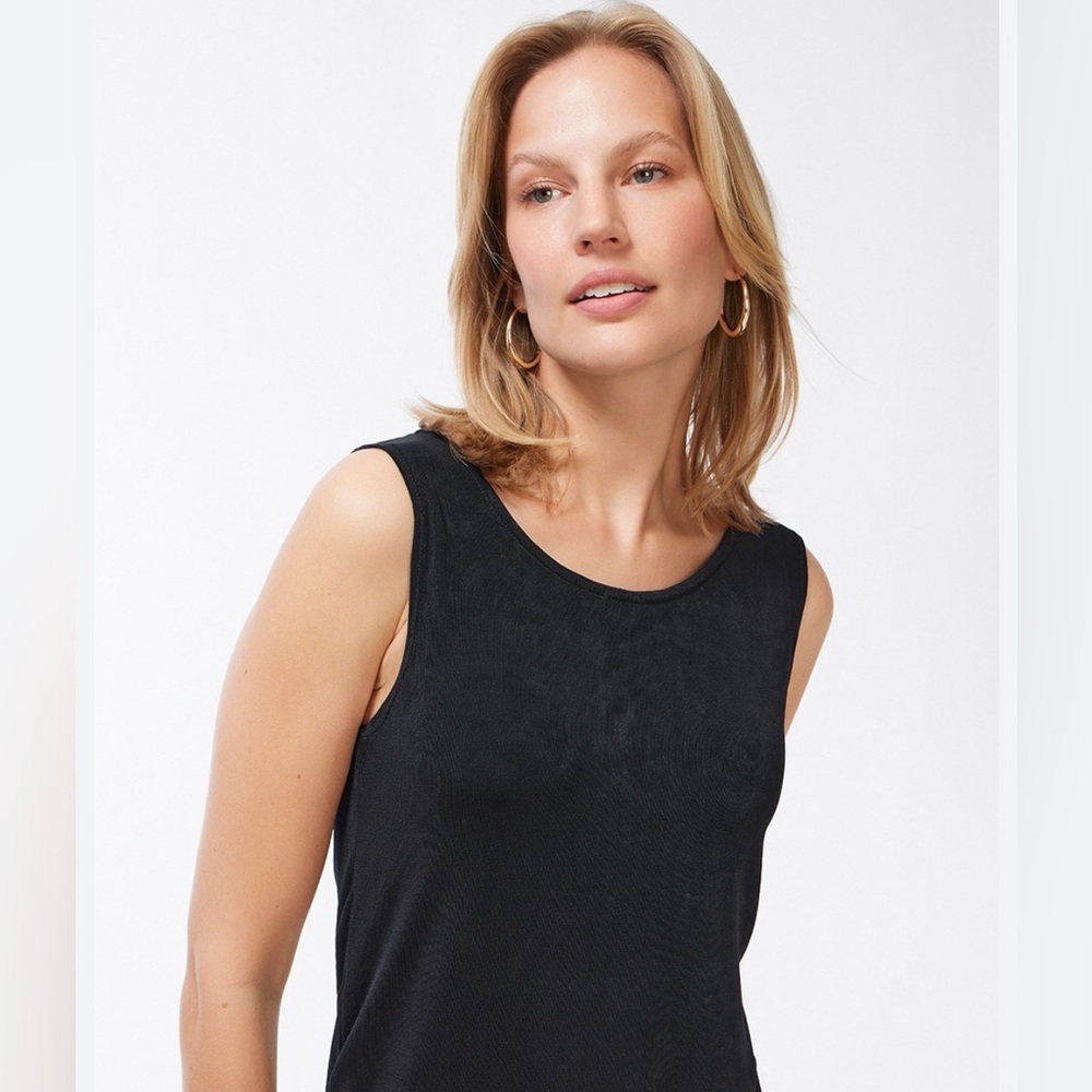 NWT Chico's Classic Black Tank Top size 4